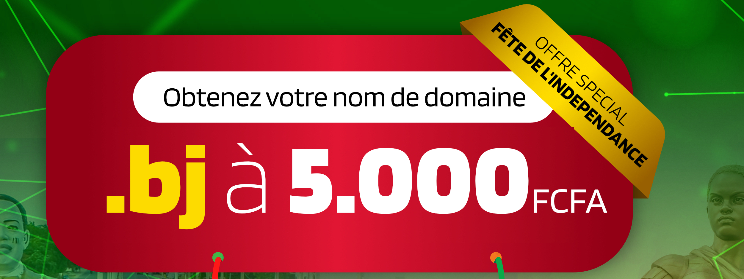 Promotion domaine .bj à 5000 FCFA